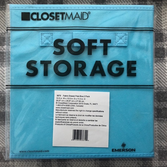ClosetMaid Decorative Fabric Storage Bin 2 Pack